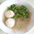 dc4869's cooksnap of when they made 肉団子と春菊のはるさめスープ.
