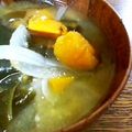 pumilala's cooksnap of when they made ほくほく♡かぼちゃの味噌汁☆+ﾟ.