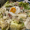 ★なみ☆'s cooksnap of when they made 卵とろ～り♡シーザー風レタスサラダ.