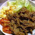 ゆうとっちょん's cooksnap of when they made ピリ辛焼き肉丼.