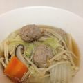 海老ねこ's cooksnap of when they made ❀ 豚団子と野菜の蒸し煮 ❀.