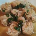 み～82's cooksnap of when they made 鶏皮巻き巻き♪餃子.