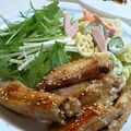 airyouyuu's cooksnap of when they made 鶏手羽中の照り照り焼き.