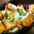 tsukamiyo's cooksnap of when they made 厚揚げとエリンギのオイスターソース炒め.