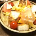 ＲＫまま's cooksnap of when they made フランスパン＆チーズのっけサラダ.