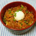 みろはこ's cooksnap of when they made めちゃ早っ！うまっ！とろーり豚キムチ丼＊.