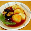 pｉchan's cooksnap of when they made 揚げ出し長いもとナスのみぞれあん.