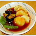 pｉchan's cooksnap of when they made 揚げ出し長いもとナスのみぞれあん.