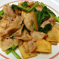 fukudoru's cooksnap of when they made 筍と小松菜の塩豚炒め.