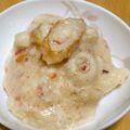 つきうき's cooksnap of when they made 長芋とちくわの梅山葵醤油あえ.