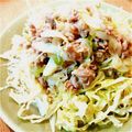 mozo's cooksnap of when they made ネギ塩豚、千切りキャベツにのせて。.