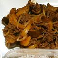 weston's cooksnap of when they made 茄子と牛肉の赤味噌炒め.