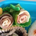 めぐりさ's cooksnap of when they made キャラ弁に✿ベーコンとキャベツのお花.