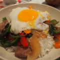 lemonina's cooksnap of when they made ガイパッバイカパオ■ガパオ飯☆鶏肉バジル.