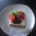 スタイリッシュママ's cooksnap of when they made 苺ティラミス風★ココアトースト*。・.