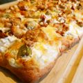 hawaiisunny's cooksnap of when they made アルザス風パリパリホワイトピザ.