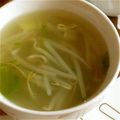 ぴーちゃんぱぱ's cooksnap of when they made 簡単！もやしスープ.