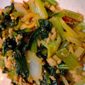 M T's cooksnap of when they made 小松菜と白菜と鶏挽き肉の炒めもの.
