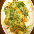 れもんじゅーす♪'s cooksnap of when they made 水菜と油揚げの炒め物.