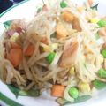 すたみなみか's cooksnap of when they made ♠切り干し大根とベーコンのめんバタ炒め♠.