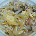 ゆリす's cooksnap of when they made 節約&手抜き＾＾新玉ねぎ・きのこ・卵どん.