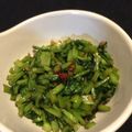 キッチンsakura's cooksnap of when they made カブの葉でピリ辛おつまみ一品！.