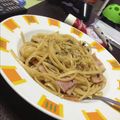 canae0120's cooksnap of when they made ベーコンときのこのニンニク醤油パスタ.