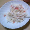 ずぼらちーさん's cooksnap of when they made 大根とカニカマのサラダ♪.
