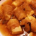 たきやま＊'s cooksnap of when they made 肉巻き豆腐☆キノコあんかけ.