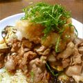akki925's cooksnap of when they made お一人様ランチに☃ナスと豚肉おろしポン酢.