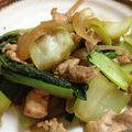 moliapo's cooksnap of when they made 青梗菜の豚バラ炒め.