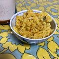 クックJ2OD3G☆'s cooksnap of when they made 炊飯器で作る！サバ缶のカレーピラフ.