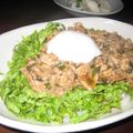 しろしみつけ's cooksnap of when they made ◎甘味噌豚バラ炒めで♪サラダ風うどん.