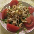miyuki12's cooksnap of when they made 水菜、トマト、ごぼうサラダ.
