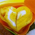 翔舞ママ's cooksnap of when they made ハートの卵焼き.