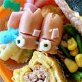 ka17p's cooksnap of when they made 簡単キャラ弁おかず：ウィンナーのよろい兜.