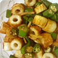 yukakobata's cooksnap of when they made ちくわとオクラの簡単生姜炒め♪.