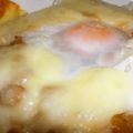 yudamasann's cooksnap of when they made ネバネバ納豆ドリア玉子入り.