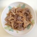 とりてんどん's cooksnap of when they made ごぼうとコンニャクと牛肉の味噌煮。.