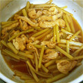 みかんてぃー's cooksnap of when they made 意外と簡単☆ふきと油揚げの煮物.