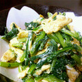 marshal's cooksnap of when they made 葉大根と卵の炒めもの.