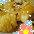 かちこぉ's cooksnap of when they made あっさりさっぱり☆鶏の甘酢煮丼.
