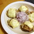 komutatata's cooksnap of when they made 椎茸の海老シュウマイ詰め✽チーズ包み焼き.