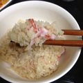 tawarata's cooksnap of when they made 簡単おいしい！カニカマ炊き込みご飯.