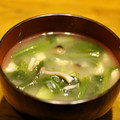 woailiaoli's cooksnap of when they made ほうれん草とえのき茸の味噌汁.
