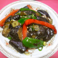Jock's cooksnap of when they made 揚げナスのしょうが醤油炒め。.