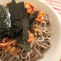 Marrietty's cooksnap of when they made 簡単　のせるだけ　冷たいキムチ＆納豆そば.