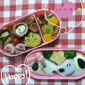 Komiyu⬅'s cooksnap of when they made キャラ弁★スヌーピーの妹　ベルのお弁当.