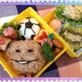 taikoha's cooksnap of when they made キャラ弁＊なめこ先輩弁当♪.