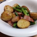 となかいとなこ's cooksnap of when they made 新じゃが・ベーコン・アスパラのバター炒め.